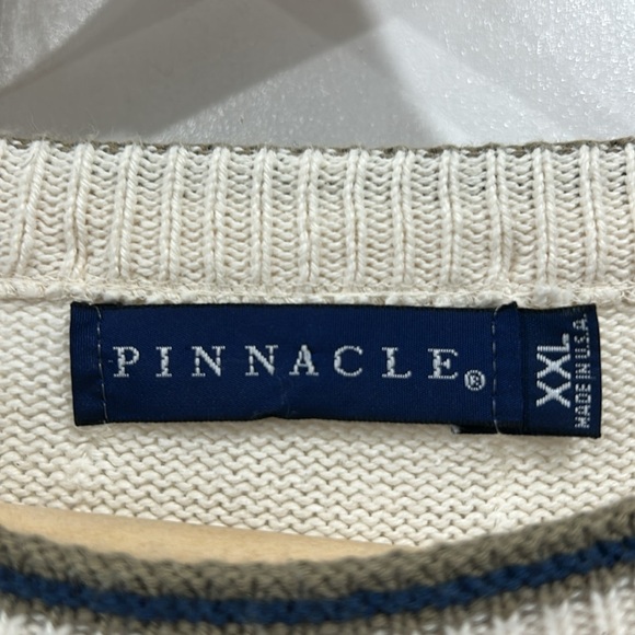 Vintage Pinnacle Cotton Golf Sweater Embroidered with Golfer and Golf Bag - XXL - Picture 9 of 10